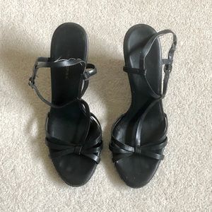 Banana Republic Black Leather Sandals